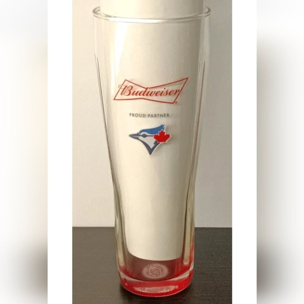 Toronto Blue Jays BUDWEISER MLB Beer Tall Glass Collectors Promo Rare